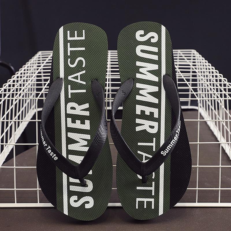 

Мужские модные нескользящие пляжные шлепанцы для лета L for 44-45