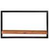 Vidaxl Półki Ścienne, 2 Szt., 60X25X35 Cm, Lite Drewno Akacjowe I Stal