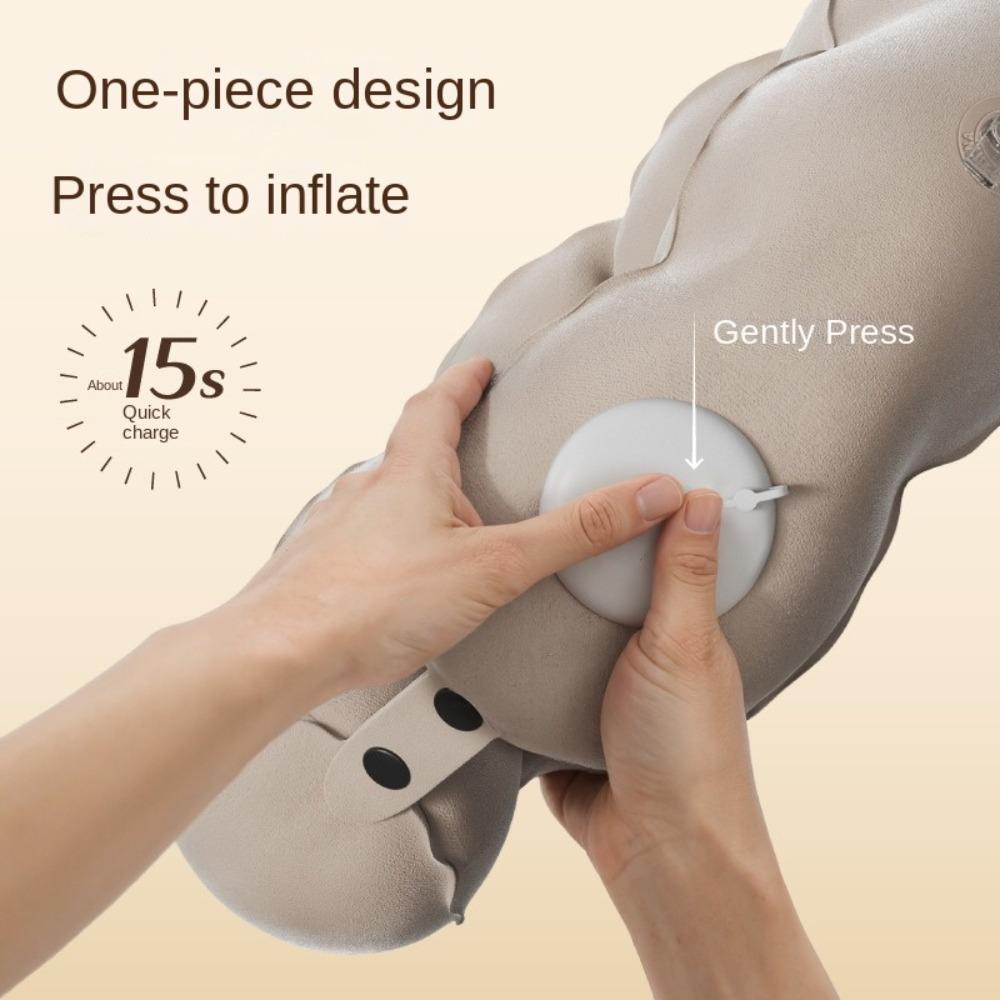 Lightweight U-shaped  Pillow Comfort Neck Support Cushion Inflatable  Travel  Pillow  Airplane