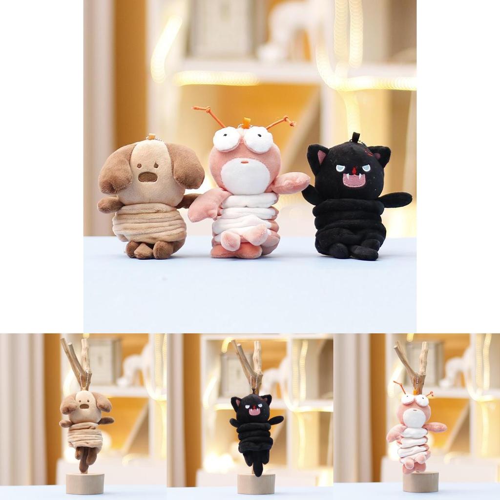 Søt Elastisk Hund Plysjleke Søtt Kosedyr Myk PP Bomull 15cm Gave Til Jenter