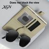 Car Visor Mount for Glasses Sun Holder, Eye Clip Organizer Driving Eyeglass Hanger Vehicle, Multi Functional Storage Pouch Sunglasses, Ticket