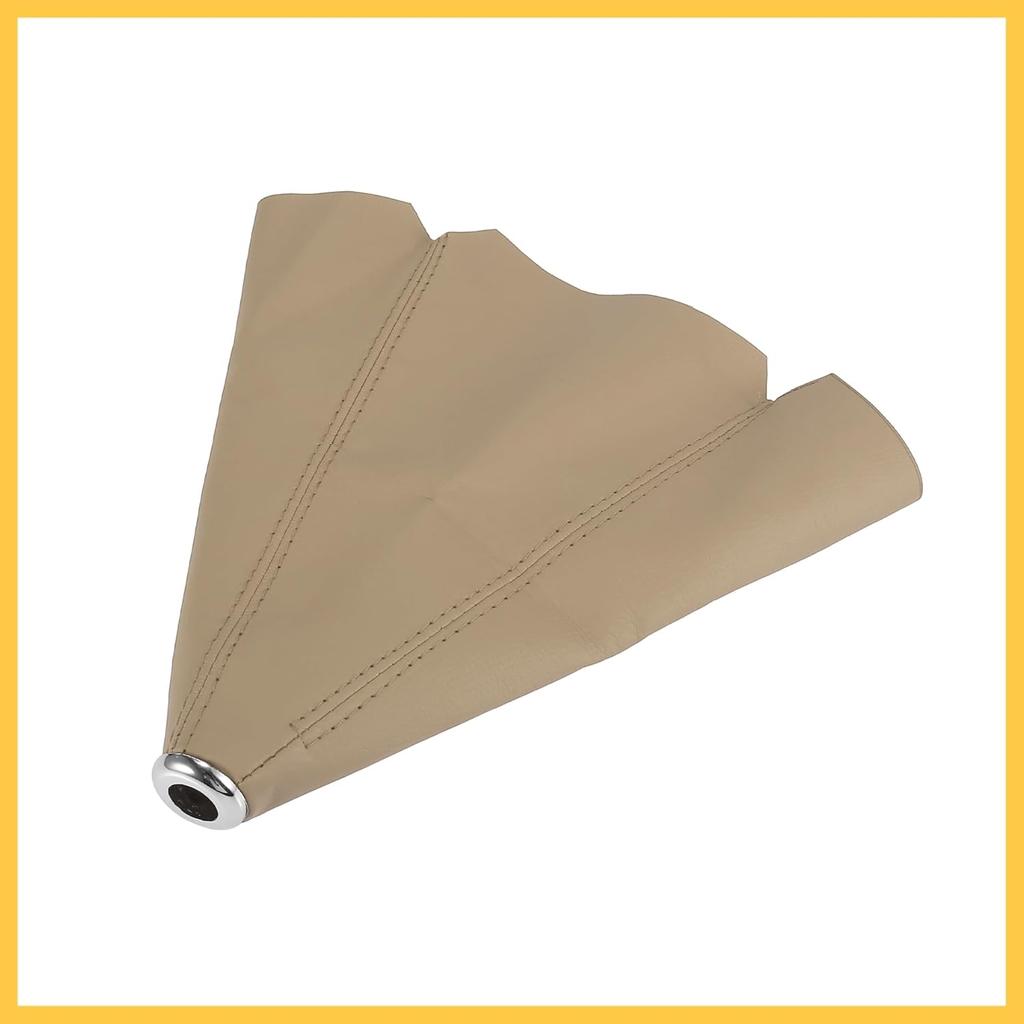 Shift Boot Cover Dust Proof Universal for Vehicle Car Beige PU Leather Auto Replacement Parts