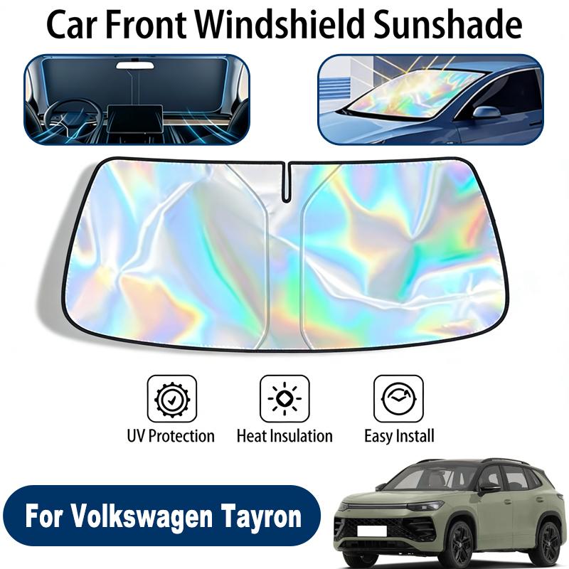 Car Windshield Sun Shade UV Reflective Sun Visor Protection Cover For Volkswagen Tayron 2018-2026