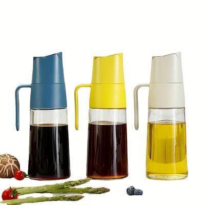 1 Pezzo Apertura e Chiusura Automatica di Bottiglie d'Olio Salsa di Soia Aceto Condimenti Bottiglie di Vetro Boccioni d'Olio in Vetro Anti-perdita Lattine d'Olio