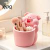 Home Office Organisation 3D gedruckter Stiftehalter Topf in Schweineform Cartoon Niedliches Schweinchen Organizer Make-up Pinsel Organizer