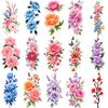 9pcs Temporary Tattoo Colorful Decorative Tattoos Floral Stickers Butterfly Stickers For Shoulders Back Arms