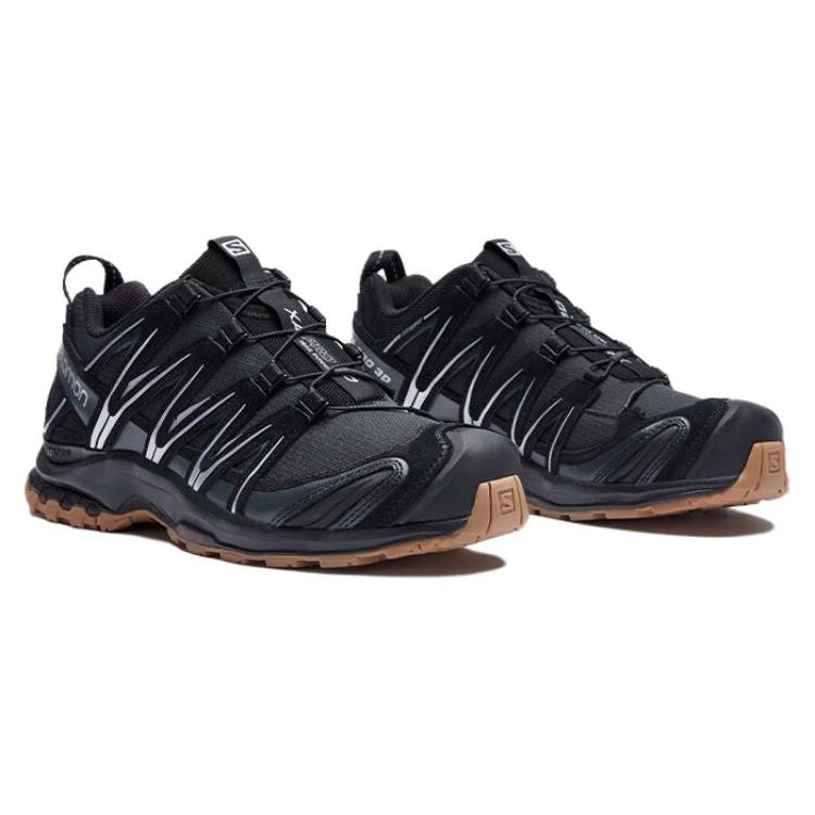 SALOMON XA Pro 3D Suede Comfortable Versatile Shock Absorbing Non-Slip Low-Top Running Shoes Unisex Running Shoes Black Ebony 472433