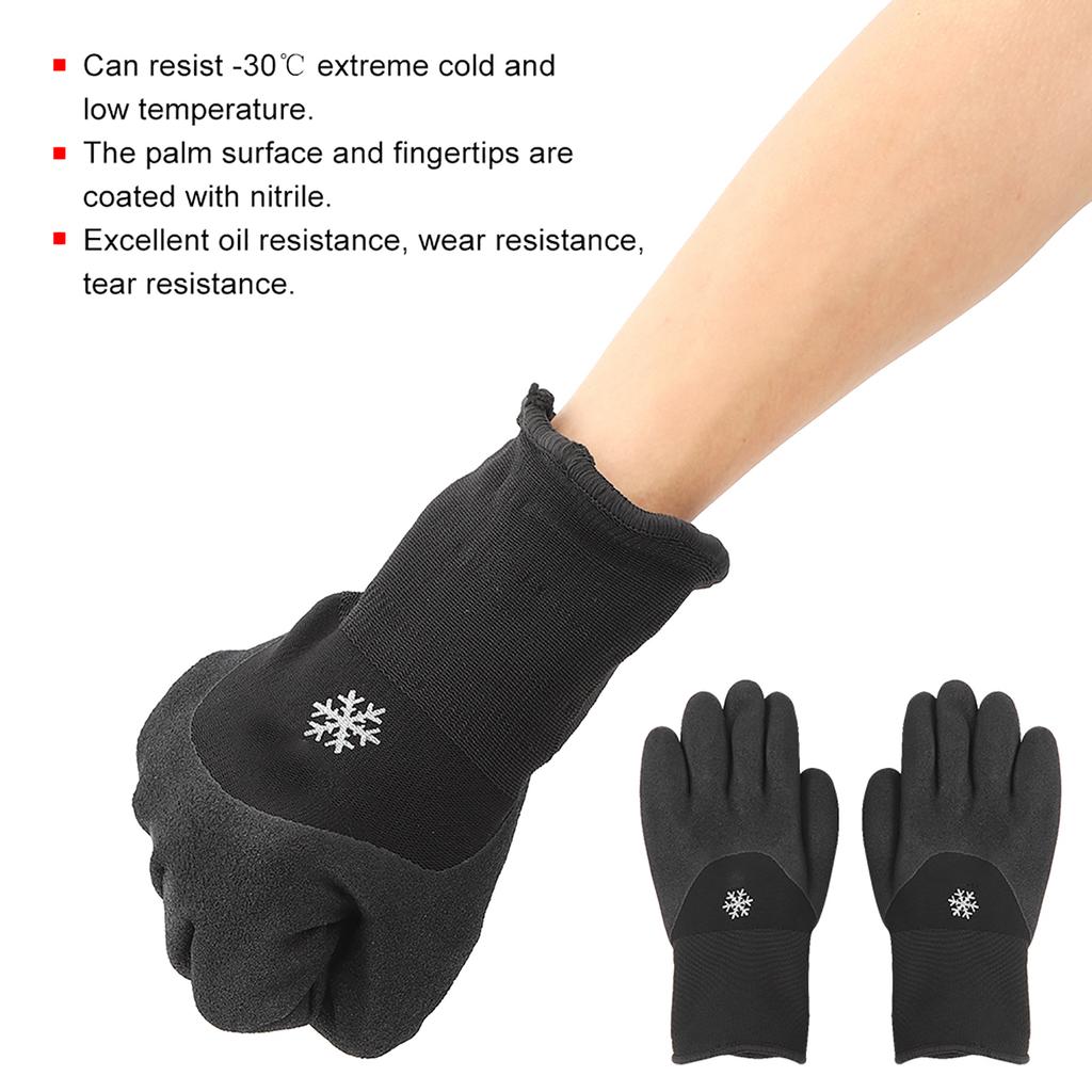 ‑30 graden Celsius Werkhandschoenen Nitril Coating Antislip Lage Temperatuur Bestendig Handbeschermer