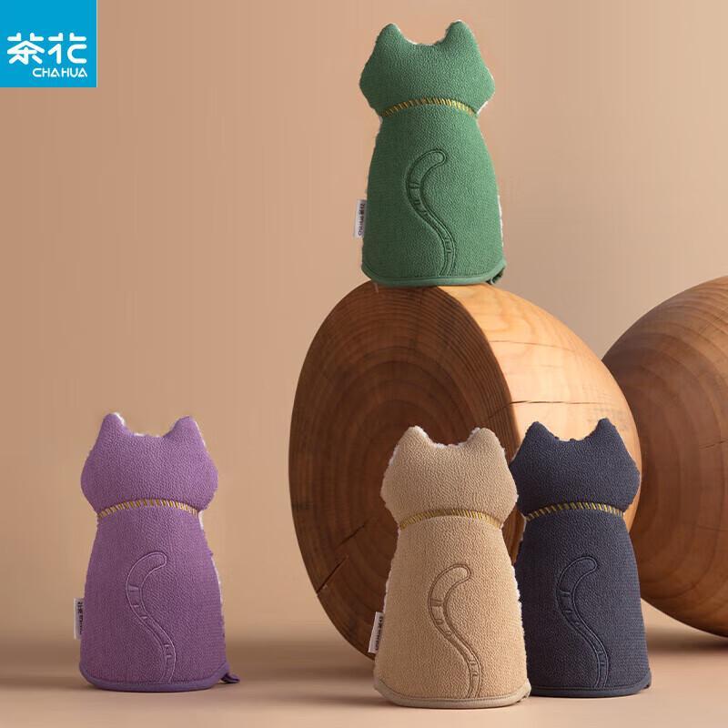 Chahua Tsundere Cat Dual-Use Bath Scrub Mitt