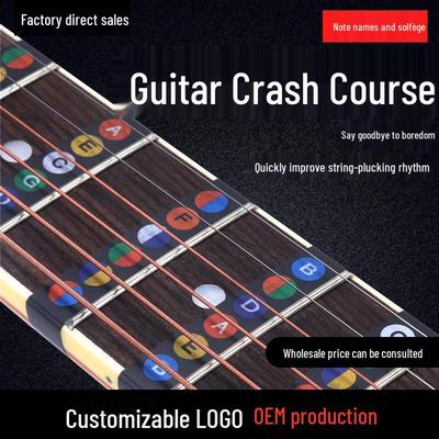 Gitarrengriffbrett Notenaufkleber: Englische Buchstaben & Solfège für Anfänger