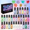 30 Color Epoxy Resin Dye Concentrated Inks Epoxy Resin Paint Silicone Texture Suitable for Resin Art and Craft Projects