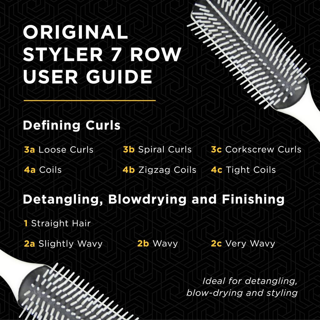 Toriko Industries Denman Brush D3 White