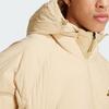 Adidas Solid Color Zipper Hooded Loose Warm Long Sleeve Down Jacket Unisex Outerwear Sand-Brown JG5927