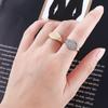 Retro Minimalist Women Korean Sun Moon Punk Fashion Jewelry Open Ring Finger Rings Copper