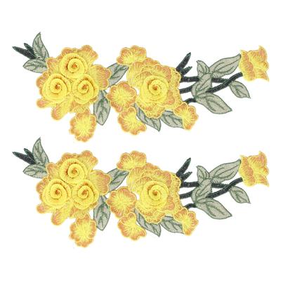 Embroidered Patch Sew On Flower Cotton Environmental Unique DIY Clothing Accessories for Vests Hats