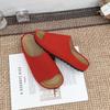 Platform Slippers Women's Wear High-end Casual Style Word with Boken Shoes Korean Version Versatile 2025 New Sandals