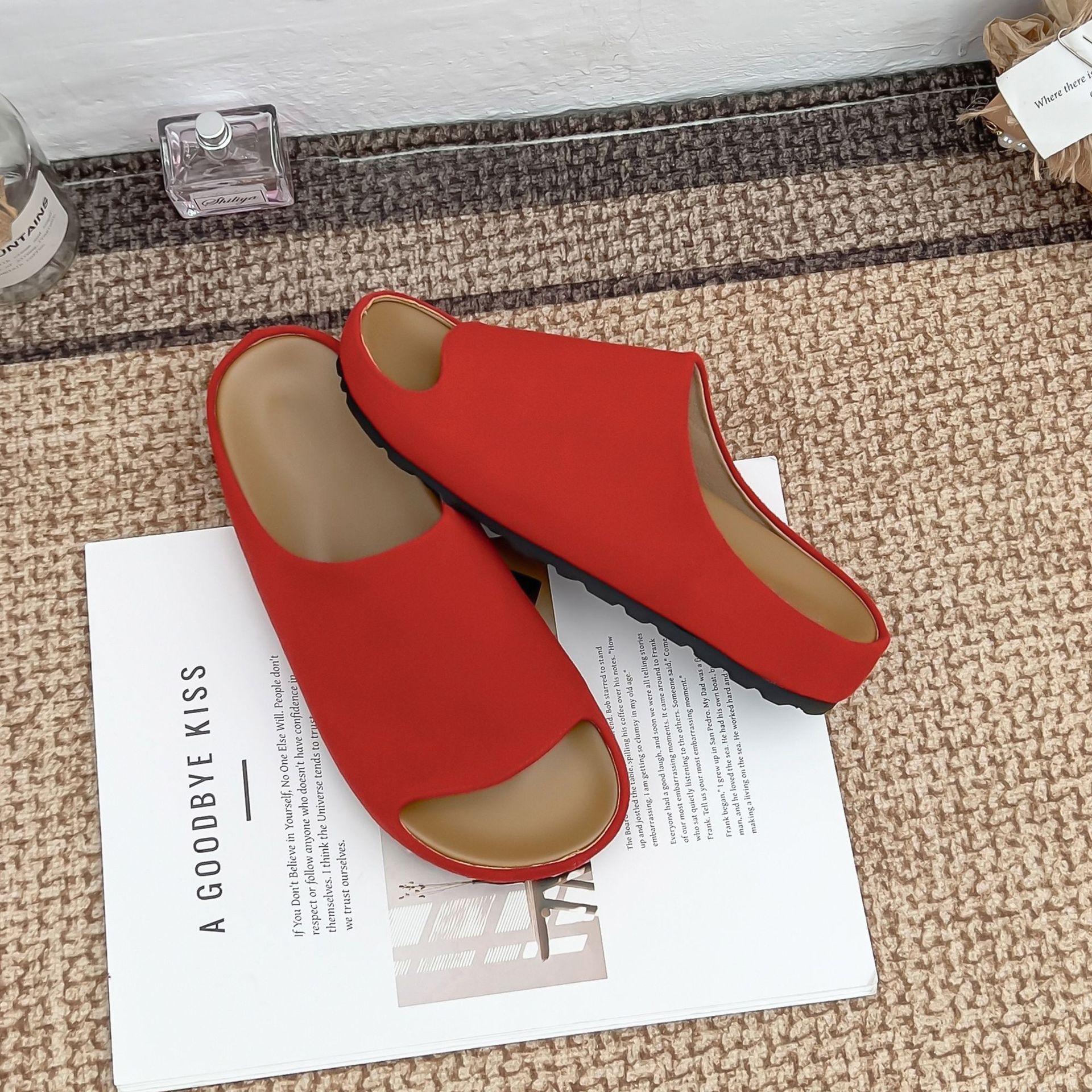 

Платформенные тапочки женская обувь высокого класса в повседневном стиле слово с обувью Boken корейская версия универсальные 2025 новые сандалии 35