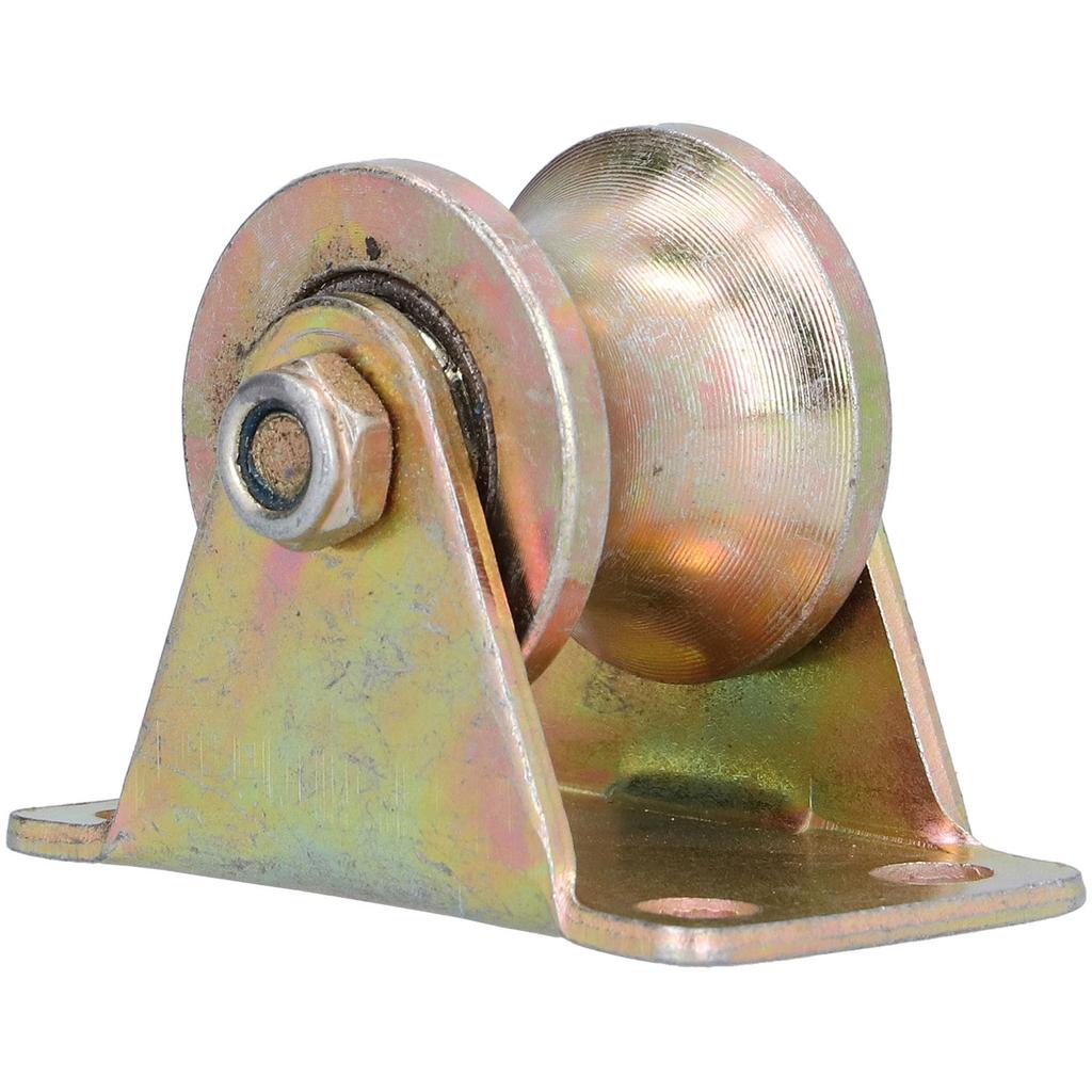 U-Nut Rad Rolltor Drahtseil Schiene Nutenrad Lenkrolle mit Halterung 32mm 1,3 Zoll