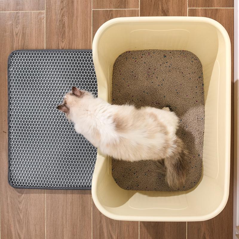 Extra Große Spritzgeschützte Halbgeschlossene Katzentoilette mit Schaufel