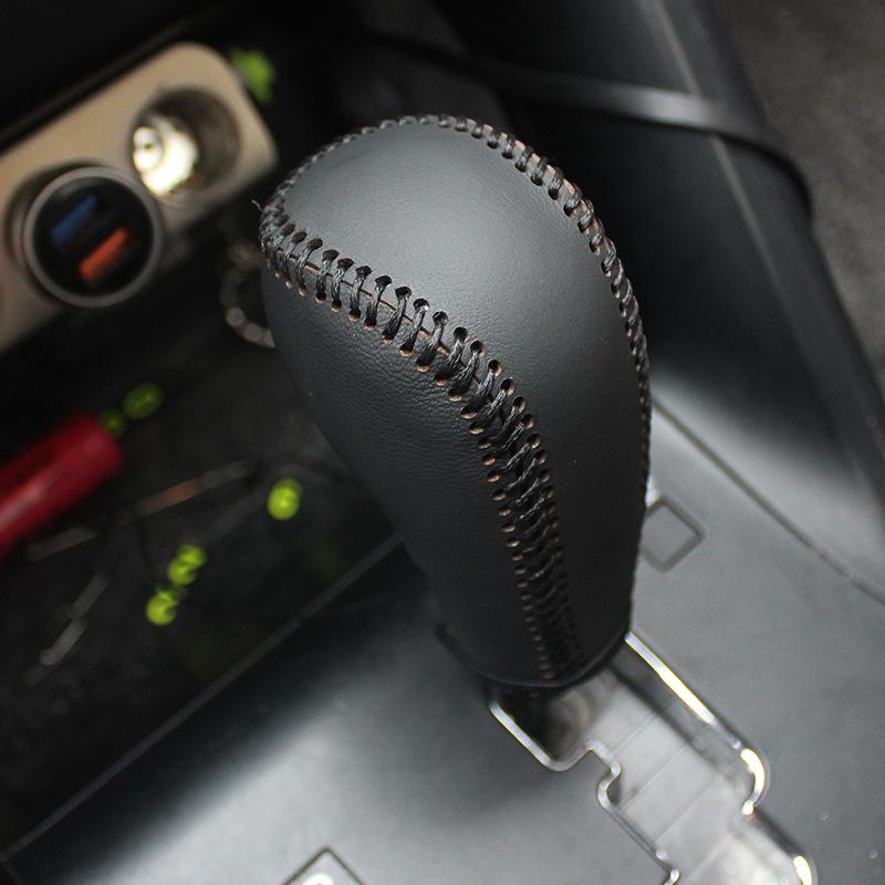 Car Shift Handle Cover Non-Slip Wear-resistant Protective Covers Durable Shift Knob Cover for Hyundai IX35 2010-2015 Models