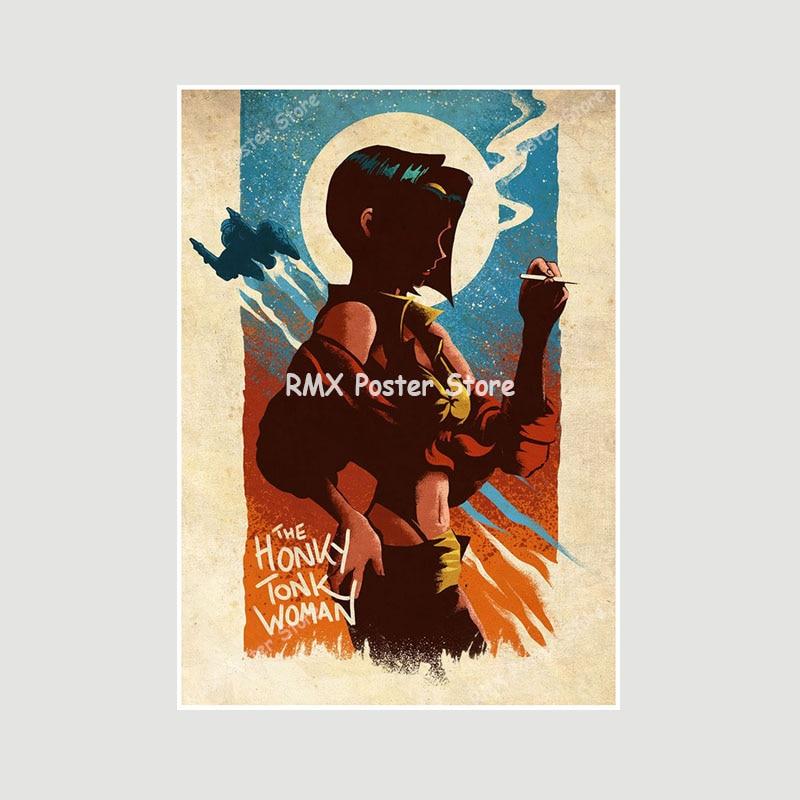 One Punch Man JoJo's Bizarre Adventure Art Painting Pictures for Bar Cafe Home Decor White Paper Room Decoration Anime Posters