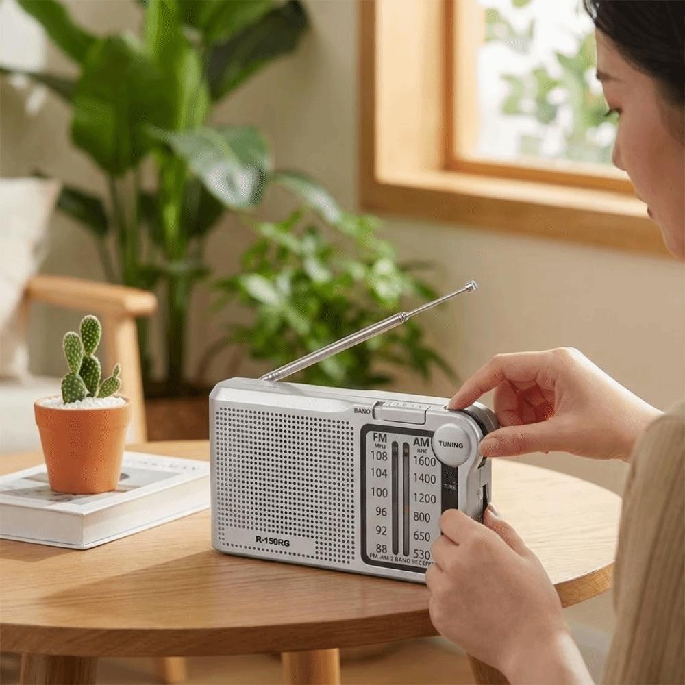 150RG AM/FM Radio Rechargeable Small Radio Pointer Radio Pocket Radio  Outdoor Use