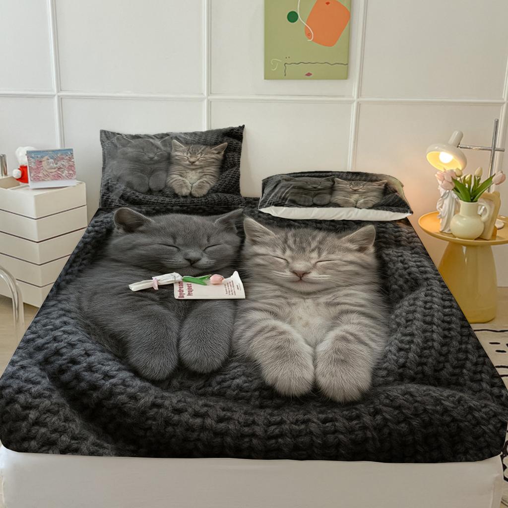 Animal Mattress Protective Cover Protective Cover Three-Piece Set, Digital Printing