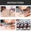4 Pcs 1.0/1.5/2.0/2.5mm Leather Edges Creaser Leather Edges Tool Leather Edges Crafting Tool with Handle for Craft