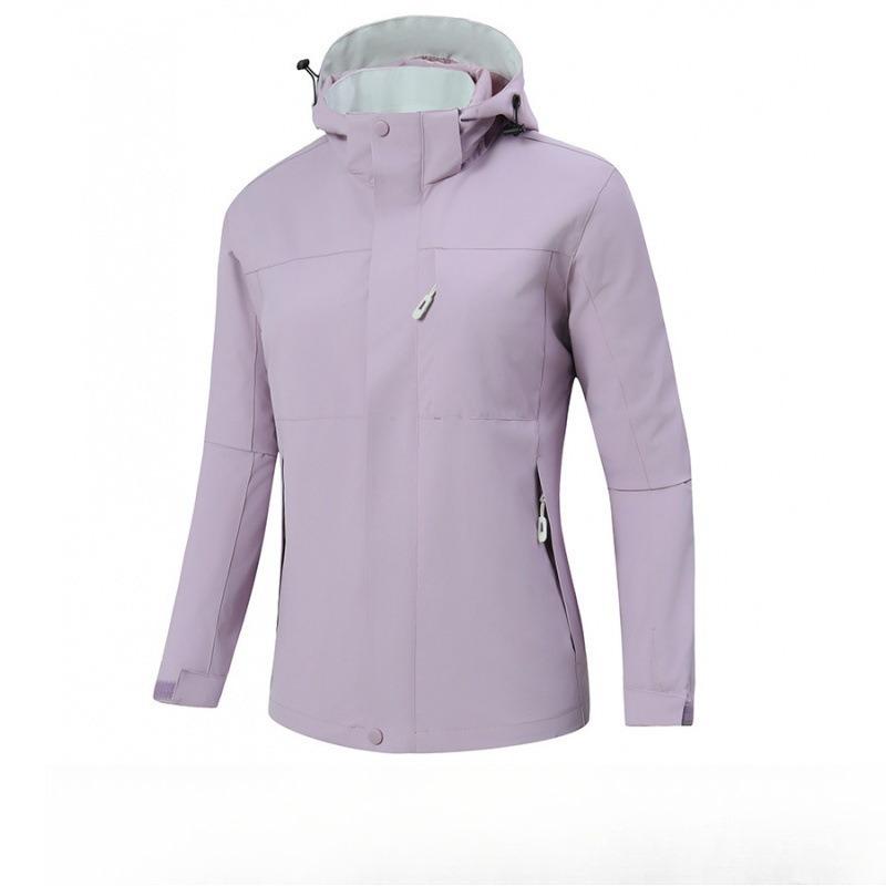 Women's Waterproof Windproof Outdoor Hiking Jacket Lightweight Single Layer Motorcycle Style Windbreaker