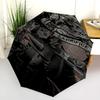 Truth Gate Black Arms Folding Umbrella Durable Portable Sun Umbrella Printing Travel Umbrella