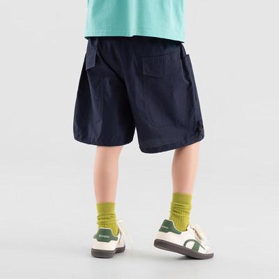 Boys' Loose Straight Fit Summer Cargo Shorts