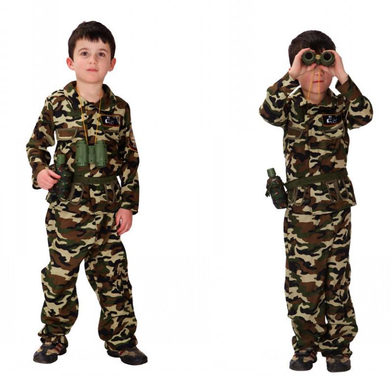 

Children s Halloween Camouflage Air Force Cosplay Costume B-0047 Medium