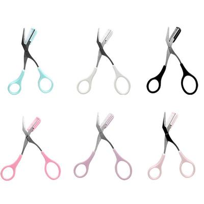 Nuevas Tijeras Recortadoras de Cejas con Peine Tijeras para Pelo de Pestañas Acero Inoxidable Maquinilla de Afeitar para Cejas Aseo Recortadora de Cejas