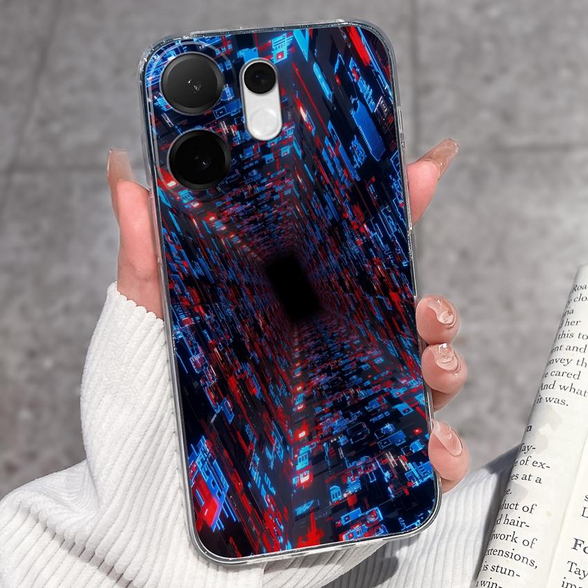 For Vivo V60 V50 V40 Lite V40e V30e V20 Pro SE Phone Case Beautiful Mountain Range Patterns Transparent TPU Anti Slip Soft Back Covers For Vivo Casing
