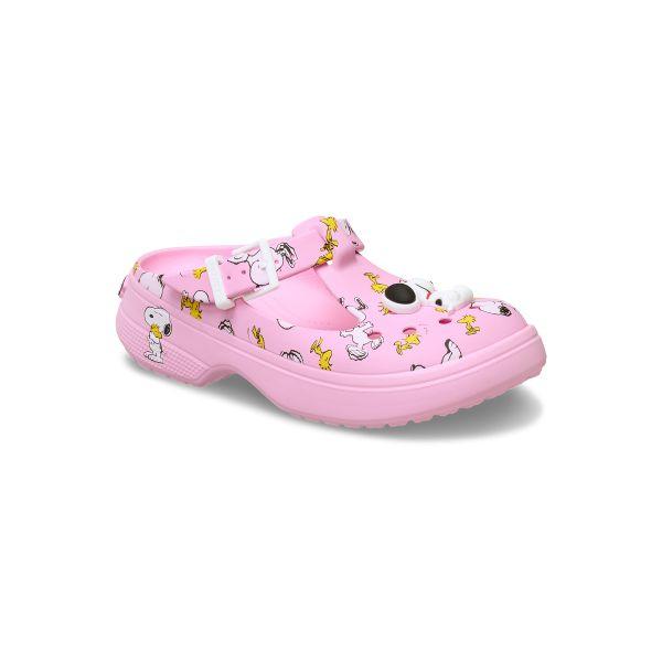 Peanuts X Crocs Mary Jane Clog Pink Unisex Sneakers 211130-90H