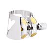 Vandoren Optimum Bb Clarinet Ligature with Plastic Cap (LC01P), Silver Plated