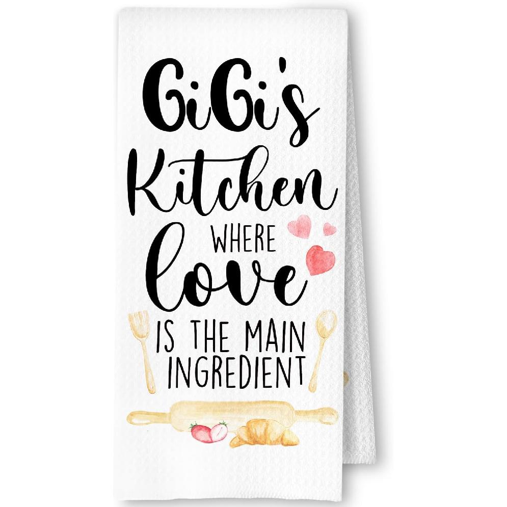 Best Mom Gifts Kitchen Towels, Mother's Day Birthday Gifts for Mom Dish Tea Towels for Kitchen, Mother Gift from Daughter Son Decorative Hand Towels,