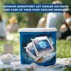 HomeTimes 4 PCS Reusable Ice Packs for Cooler & Lunch Box Leak-proof Flexible Packs for Food, Perfect for Camping, Fishing