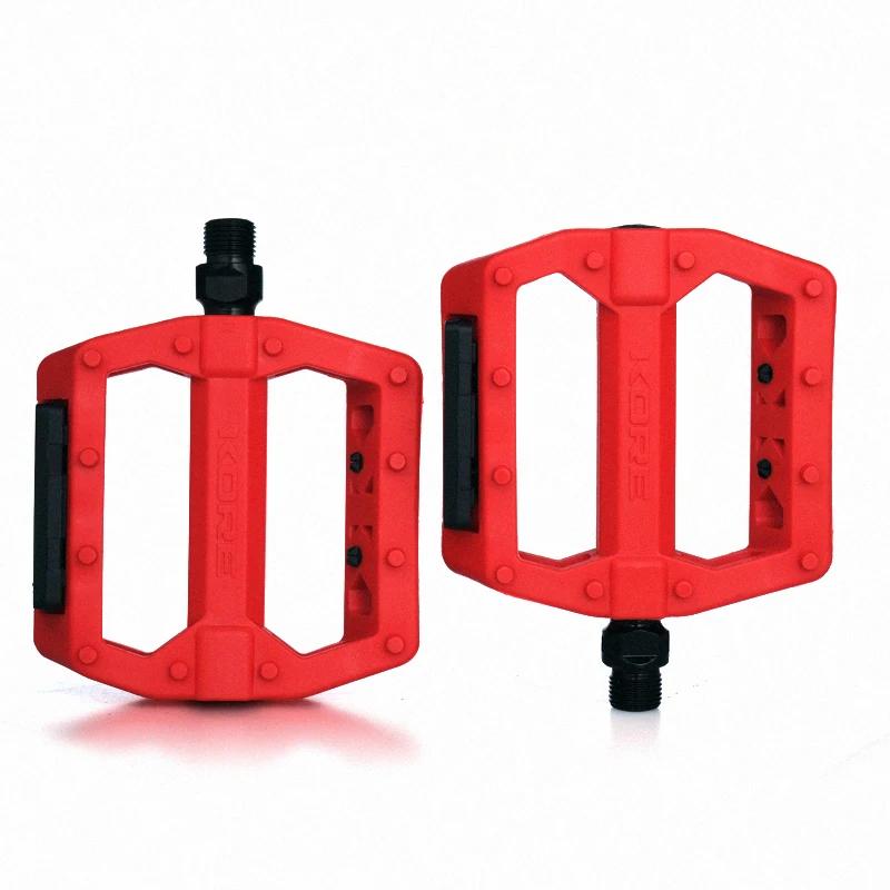 Nylon Anti-Slip Reflective Pedals Chromoly Steel Axle 14mm Lightweight for All Bikes Folding Bike Compatible