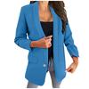 Dámské Sako Top Jednobarevné Klopa Knoflík Slim Fit Temperamentní Oblek
