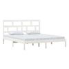 VidaXL Bed Frames White Solid Wood 180x200 Cm Super King 3101234