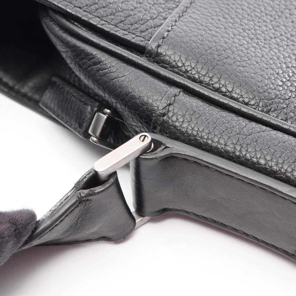 Used PRADA TORO Shoulder Bag 2VD004 Leather Black Used Mens