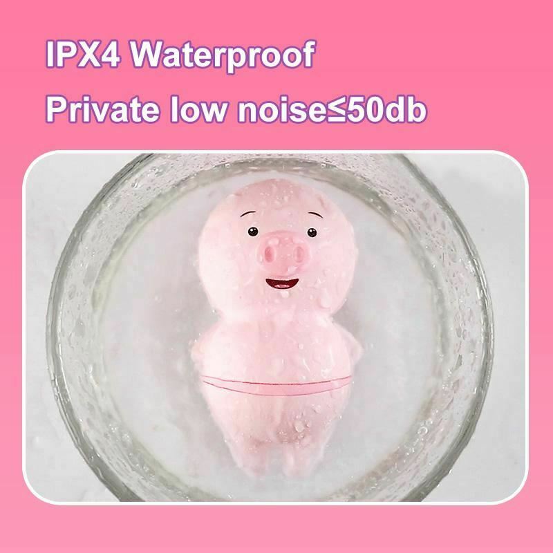 Cute Pink Pig Licking  Tongue Oral Sex Clitoral Simulator Nipple Massager Clitoral s