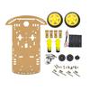 2WD Smart Car Chassis with Line Following and Battery Box (Acrylic Plate)