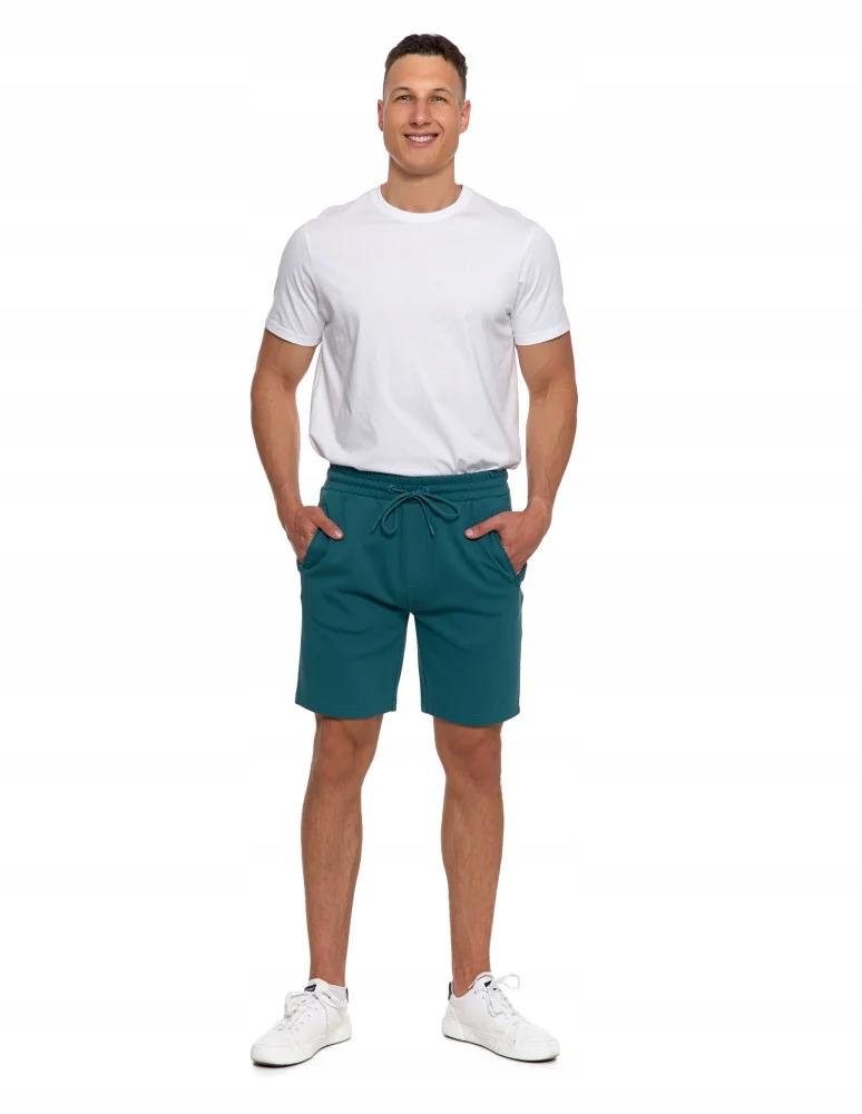 Men's Shorts with Zipper Pockets and Elastic Waist Summer MORAJ 3XL GREEN
