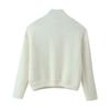 Women Loose Stand Collar Button Knit Cardigan Sweater Coat