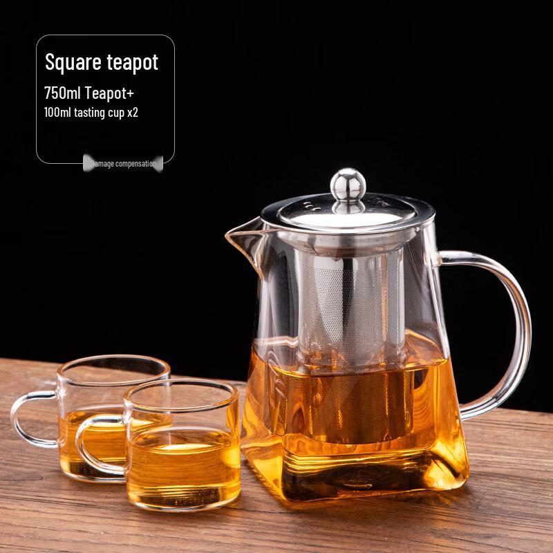 ZISIZ Heat-Resistant Glass Teapot
