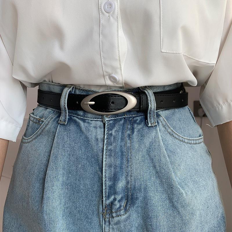 Belt Women's Buckle Adjustable Decoration With Skirt Suit Simple Thin Belt Sweater Waist Korean Style Decorative Belt