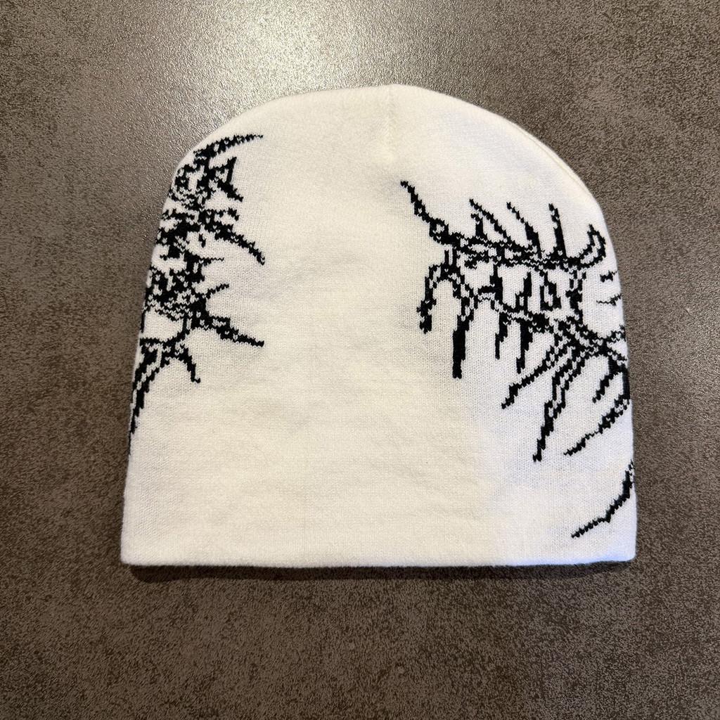 Style Winter Knitted Hat With Colorblock Pattern For Street Fashion Enthusiasts