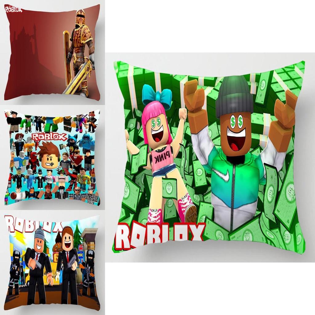 Fronha Aconchegante Temática Roblox Para Decoração de Sofá e Carro